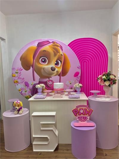 Placa Paw Patrol MDF para alugar em Campinas/SP