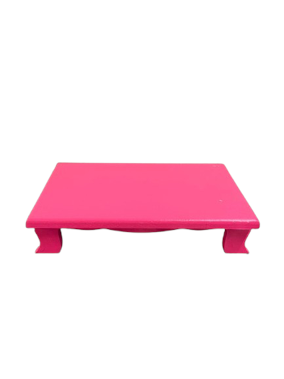 Suporte quadrado Laranja Neon P MDF para alugar em Campinas/SP