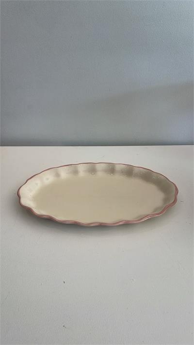 Boleira Grid Rosa pé liso 20cm diam x 10cm alt para alugar em ARACAJU/SE