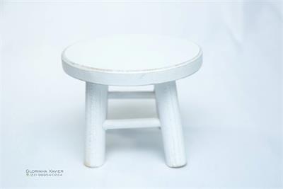 BANCO  AZUL REDONDO P 14x12 CM para alugar em MACAE/RJ