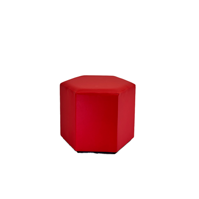 Puff Meia Lua Vermelho para alugar em São Paulo/SP