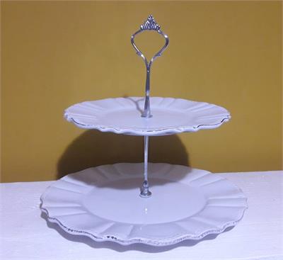 PRATO BRANCO REALEZA G 37X12CM para alugar em MACAE/RJ