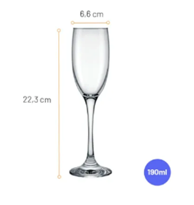 TAÇA VERRE AZUL 240ml para alugar em Ilhabela/SP