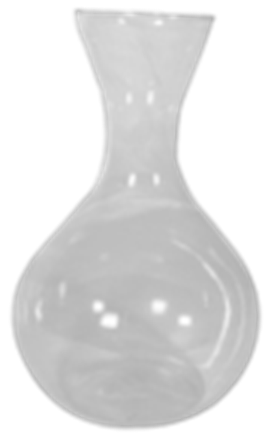 Vaso de vidro 22x6,5cm para alugar em Volta Redonda/RJ