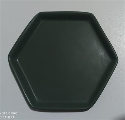 PRATO CONE VERDE EUCALIPTO  M    A17X18CM para alugar em MACAE/RJ