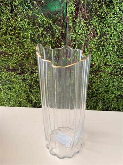 Vaso c/ Borda Dourada Retangular 25 x 10 para alugar em ARACAJU/SE