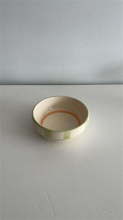 Boleira Louça grid verde 20,5cm diam x 12,5cm alt  para alugar em ARACAJU/SE