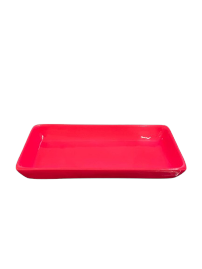 Bandeja rosa neon quadrada para alugar em Campinas/SP