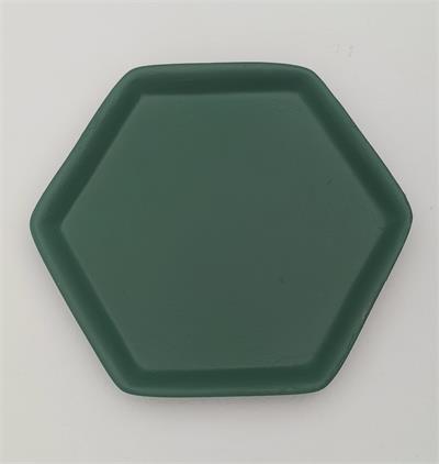 PRATO CONE VERDE EUCALIPTO  M    A17X18CM para alugar em MACAE/RJ