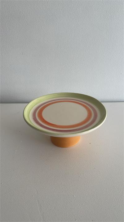 Boleira Louça grid Laranja Alta 21cm diam x 21cm alt para alugar em ARACAJU/SE