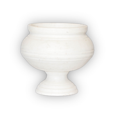 Vaso texturizado branco para alugar em Volta Redonda/RJ