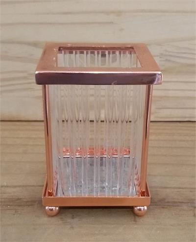 CASTIÇAL QUADRADO ROSE GOLD M (14,5A X 6L) para alugar em São Bernardo do Campo/SP