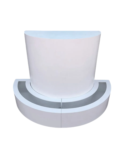 Mesas de Ferro Sextavada Rose Gold Tampo Branco Grande para alugar em Limeira/SP