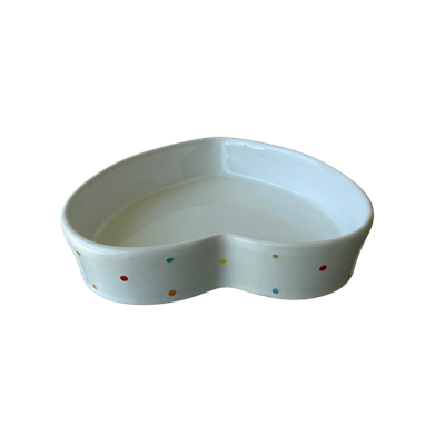 Boleira babadinho P branco com bolinhas coloridas 14cm D x 10cm A para alugar em ARACAJU/SE