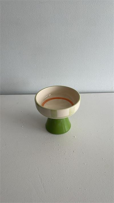 Boleira Louça grid verde 20,5cm diam x 12,5cm alt  para alugar em ARACAJU/SE
