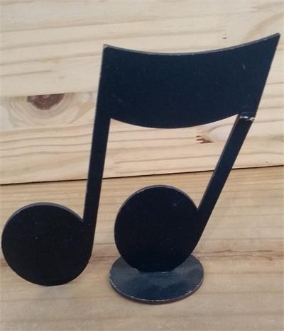NOTA MUSICAL EM MDF PRETO MOD 3 (17CM A X 12CM L ) para alugar em São Bernardo do Campo/SP