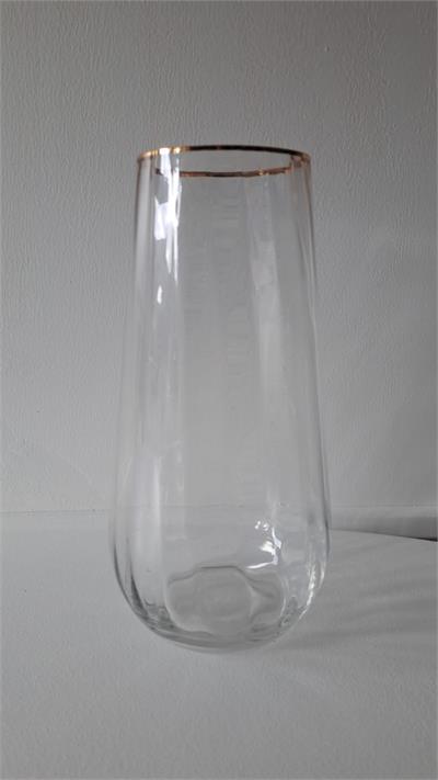 Vaso c/ Borda Dourada Retangular 25 x 10 para alugar em ARACAJU/SE