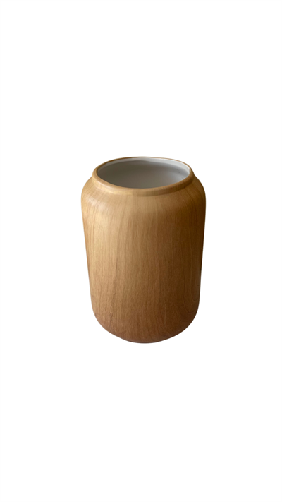 Vaso Cerâmica Amadeirado  16cm alt 10cm dian para alugar em ARACAJU/SE