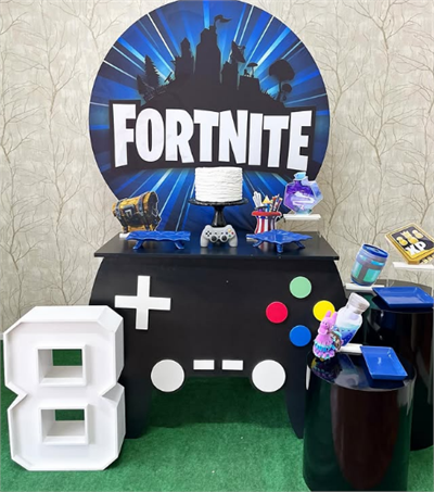 Placa Fortnite MDF para alugar em Campinas/SP