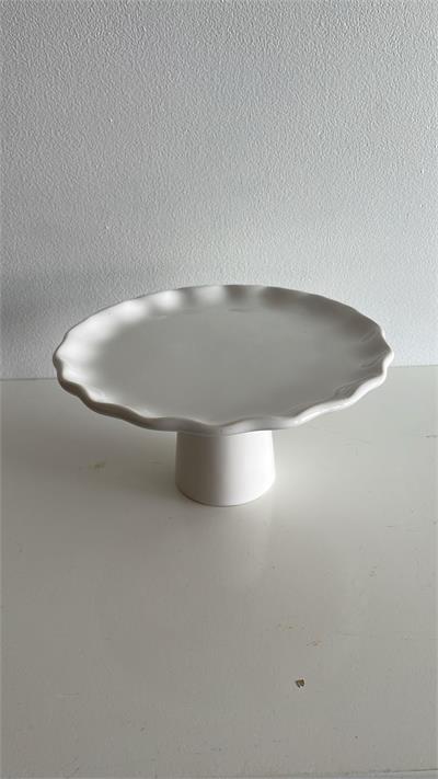 Boleira Branca Baixa 30cm diam x 13cm alt para alugar em ARACAJU/SE
