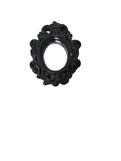 SUPORTE / MOLDURA GESSO PRETA MODELO OVAL 32X23 para alugar em Campinas/SP