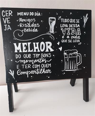 QUADRO NEGRO RUSTICO CHAO 40X70CM para alugar em MACAE/RJ
