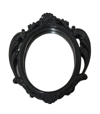 SUPORTE / MOLDURA GESSO PRETA MODELO OVAL 32X23 para alugar em Campinas/SP
