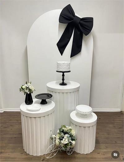 Decoração azul e branco  para alugar em Campinas/SP