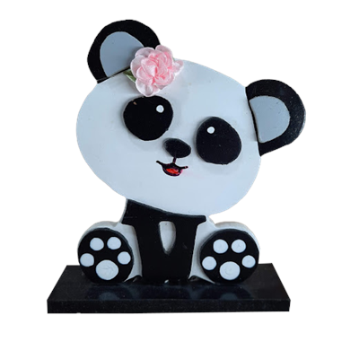 Cabeça panda - Display de mesa para alugar em Niterói/RJ