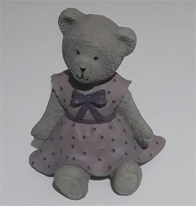 URSO AZUL CINZA  P 13X8CM para alugar em MACAE/RJ