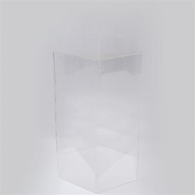 Cubo Acrilico Sextavado M para alugar em Piracicaba/SP