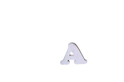 Letras B para decoração para alugar em Guaratinguetá/SP