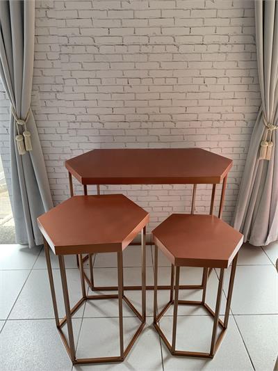 VASO EM VIDRO ROSE GOLD (12A X 4D) para alugar em São Bernardo do Campo/SP