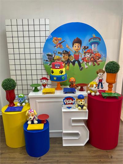 Placa Paw Patrol MDF para alugar em Campinas/SP
