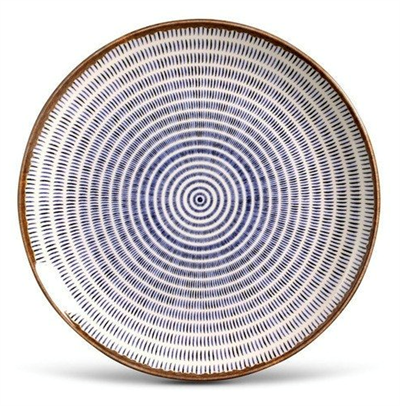 PRATO RASO BAMBU TRANÇA AZUL 28cm para alugar em Ilhabela/SP