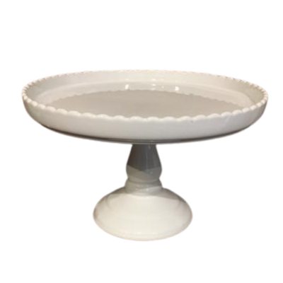 SUPORTE EM CERÂM BOWL BABADO BRANCO (11CMAX18CMD) para alugar em São Bernardo do Campo/SP