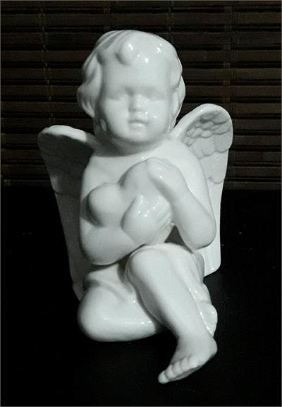 ANJO BRANCO PASSARO PORCELANA   A12CM para alugar em MACAE/RJ