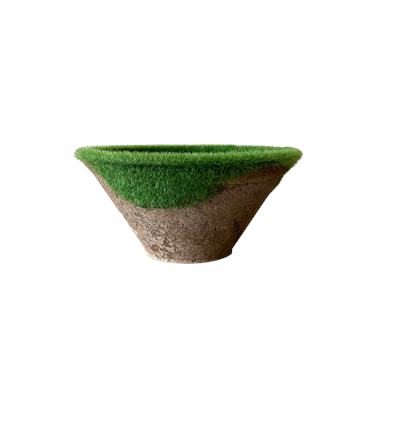 Boleira pequena areia com verde 11cm D x 6cm A para alugar em ARACAJU/SE