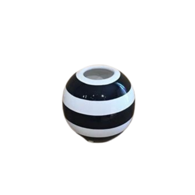 VASO EM CERÂM LISTRADO OVAL ( 15CM A X 4CM D) para alugar em São Bernardo do Campo/SP