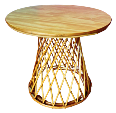 MESA PÉ PALITO XADREZ  RATTAN M para alugar em Niterói/RJ