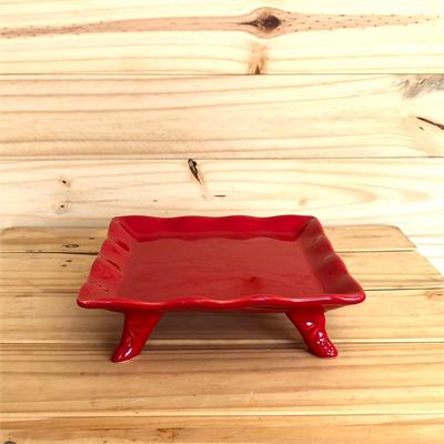 Vaso Ondulado Vermelho G para alugar em Limeira/SP