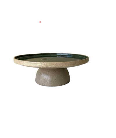 Boleira pequena areia com verde 11cm D x 6cm A para alugar em ARACAJU/SE