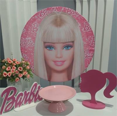 kit Painel Redondo Rosa Neon1.50X1.50 Com Capa Para Cilindro para alugar em Paranaíba/MS