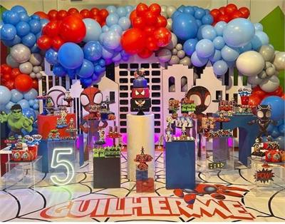 Decoração de festa tema Homem Aranha