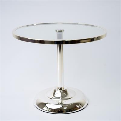 BOLEIRA ELEGANCE PRATA METAL E VIDRO P para alugar em Piracicaba/SP