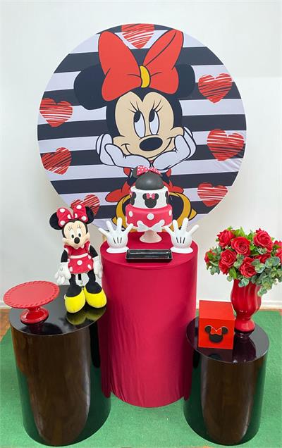 Capa Painel Minnie 1,20m para alugar em Campinas/SP
